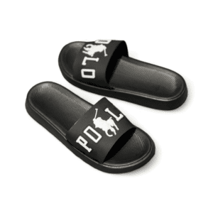 Polo White logo Black Eva Lite Weight Men Slippers